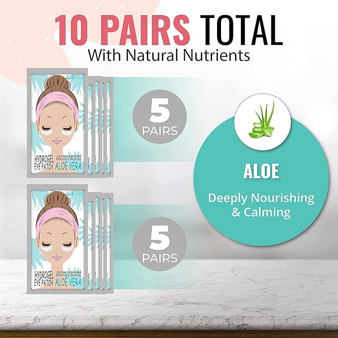 Lookatme Hydrogel Eye Patch Aloe Vera, 1.1 Ounce
