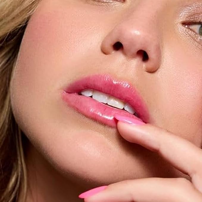 Côte Beauty The Necessity Peptide Lip Shine in Lola - Plumping Coral Lip Gloss with Hyaluronic Acid, Shea Butter & Jojoba Oil - Non-Sticky, Long-Lasting Hydrating Formula