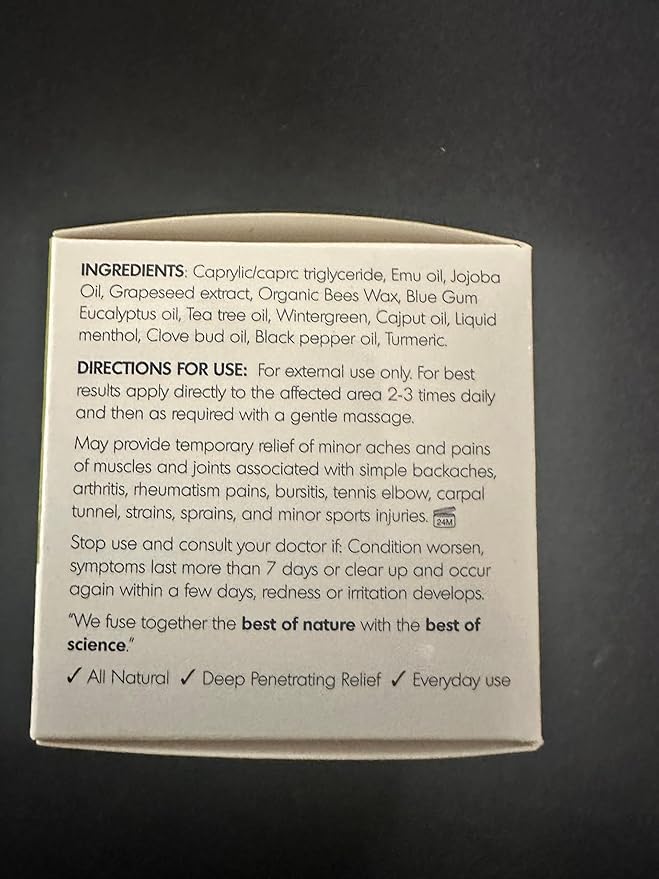 Emu Oil Moisturizing Lip Balm - Hydrating Lip Balm with Extreme SPF50+ Sun Protection - 4-Hour Water Resistant, Fortified with Vitamin E, Amino Acids & Omega 3, 6 & 9 - Y-Not Natural, 15g Stick