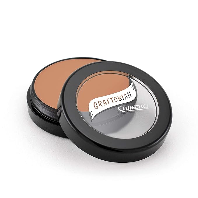 Graftobian HD Glamour Crème Foundation 1/2oz, Weightless Full Coverage Makeup, 65 Inclusive Shades, For All Skin Types, Natural or Full-Glam Looks, For Professionals and Beginners, Cedar Spice
