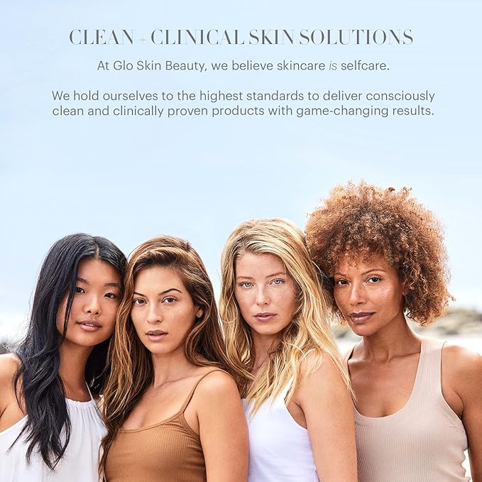Glo Skin Beauty Brighten + Glow Travel Set | Mini Professional Skincare Kit | Travel Size Skincare Regimen Collection