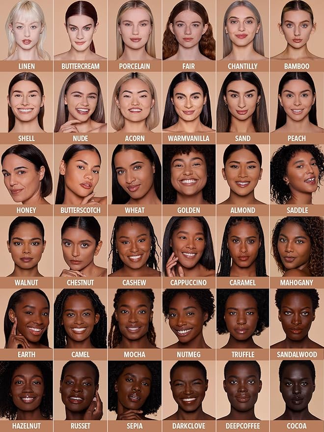 SHEGLAM SKin-Focus Full Coverage Powder Foundation Oil-Control Lightweight Face Pressed Powder Makeup-Mahogany