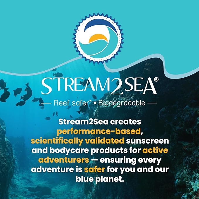 STREAM 2 SEA SPF 20 Mineral Sunscreen Biodegradable and Reef Safe, 1 Fl oz Pack of 3 Travel Size Paraben Free Non Greasy, Moisturizing Mineral Sunscreen For Face, Body Protection Against UVA and UVB
