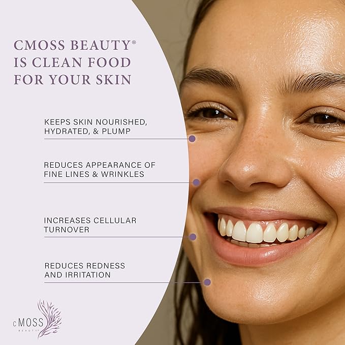 Sea Moss Infused Face and Mood Lifting Mist with Real Amethyst, Caffeine, Sage, and Hyaluronic Acid to Tighten, Brighten Skin and Calm Emotions