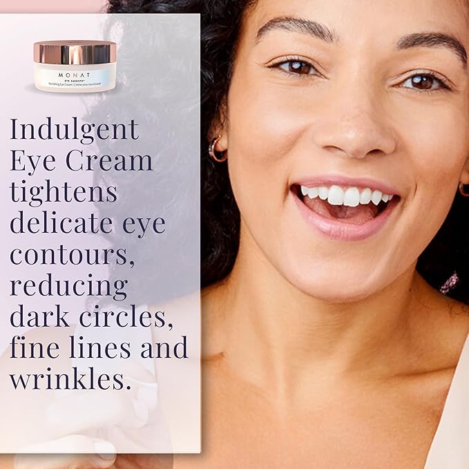 MONAT Eye Smooth™ - Rejuvenating & Hydrating Eye Cream with Plant Stem Cells and Plant Derived Squalane, 0.5 Fl Oz