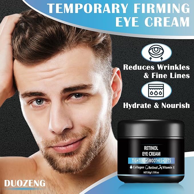 Firming Eye Cream,Hydrating Eye Serum for Dark Circles,Puffiness & Bags,Eye Tightener Firms Eye Area,Moisturizing Under Eye Cream Reduce Smooth Fine Lines