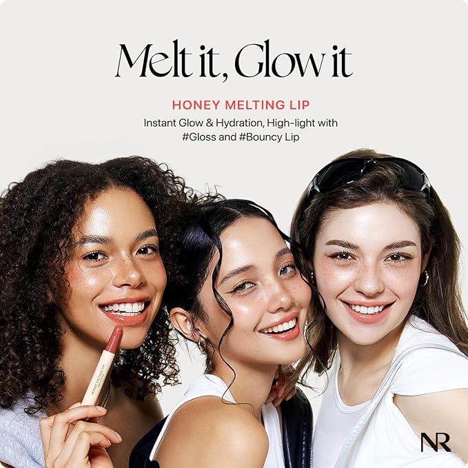 Nature Republic HONEY MELTING LIP (10 PEACH) SOFT LIP STICK, Hydrating Gloss, Moisturizing balms, Sheer tint, Shine & Glowy Finish, korean make up