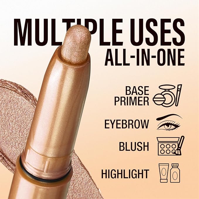 Jolilab Eyeshadow Stick Set, 2 Colors Matte Professional Bright-Colored Contouring and Highlight Eyeshadow Stick, Cream Waterproof Long Lasting High Pigmented Eye Shadow(2, 07+10 2pcs)