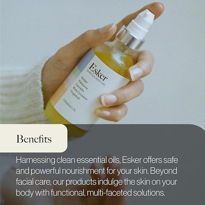 ESKER Beauty Firming Body Oil | (4 oz) | Plant-Based Serum Firms and Tightens Skin | Clean Beauty