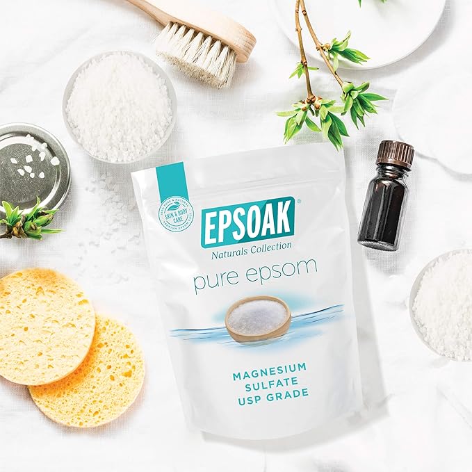 Epsoak Epsom Salt 10 lbs. (Qty. 2, 5 lb. Bags) Magnesium Sulfate USP
