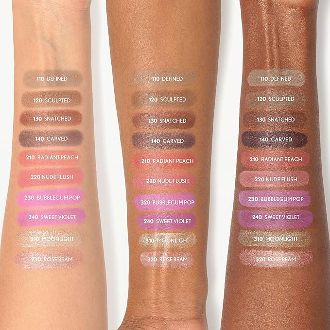 CoverGirl Trublend Skin Enhancer Highlighter Balm Stick, 320 Rose Beam, Highlighter, Vegan Formula, Easy to Use, Glides on Effortlessly, Non-Greasy, Doesn't Crease, 0.21oz