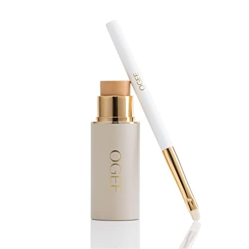 Ogee Makeup Brush Set - Includes Professional Quality Foundation Blender Brush, Ultra-Soft, Precision Brush & Makeup Brush Cleaner