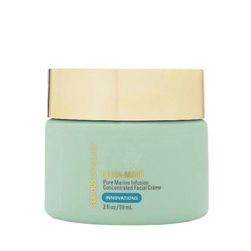 Serious Skincare Ultra-Mare Pure Marine Infusion Trio – Ultra-Mare Serum 1 oz, Ultra-Mare Facial Cream 2 oz. & Ultra-Mare Eye Cream .5 oz – Anti-Aging – Algae and Plankton extracts
