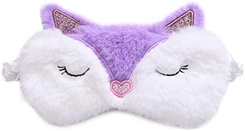 Fox Eye Mask Plush Fox Cloud Sheep Dream Eye Cover Sleeping Mask Eye Band Shade Blindfold Goggles Relax Travel Eye Patch