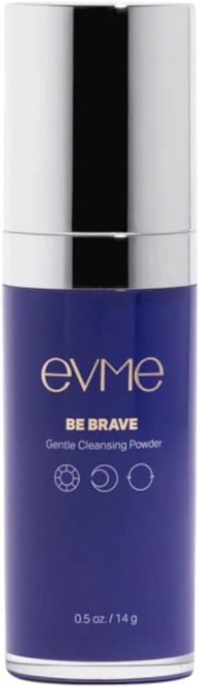 Evme Gentle Cleansing Powder – Kaolin Clay Face Wash with Vitamin C & Lotus Root Seed – Fragrance-Free, Dermatologist-Tested Cleanser for Sensitive, Reactive Skin – Hydrating, Soothing & Refreshing