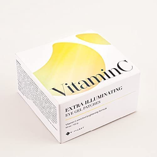 KSECRET Extra Illuminating Eye Gel Patches, 102g/3.45oz. 60pcs (15 full pairs) with VITAMIN C | Korean Skincare | Under Eye Masks for Pigmentation Revoval, Anti-Wrinkles, and Dark Circles…
