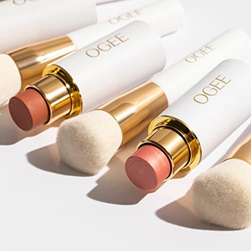 Ogee Makeup Brush Set - Includes Professional Quality Foundation Blender Brush, Ultra-Soft, Precision Brush & Makeup Brush Cleaner