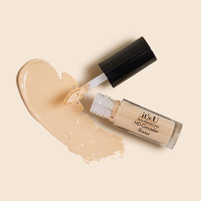 Sistar it's U Skin Perfecting HD Concealer Full Coverage Lightweight Long Lasting Correcting Liquid Contour Cover Masker Makeup 5 ml / 0.17 fl. oz (Deep Espresso)