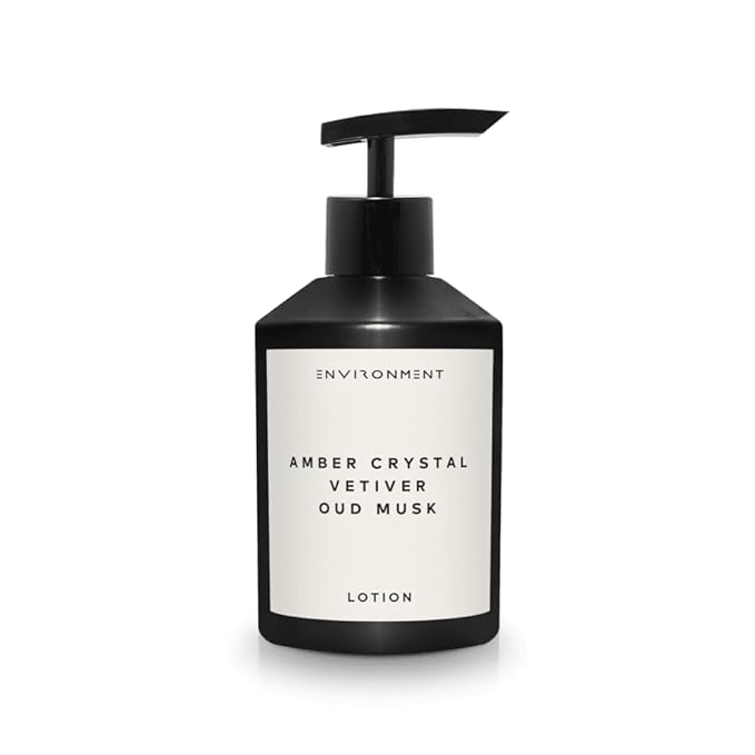 ENVIRONMENT Inspired by Designer Perfume BR540 Lotion, 300ml Luxury Scented Lotion (Amber Crystal | Vetiver | Oud Musk) Bathroom Luxury, Men & Women High-End Body Lotion, Hand Cream, Dry Skin Help