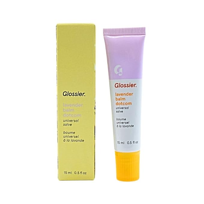 Glossier Balm Dotcom Lip Balm and Skin Salve - Lavender - sheer purple tint