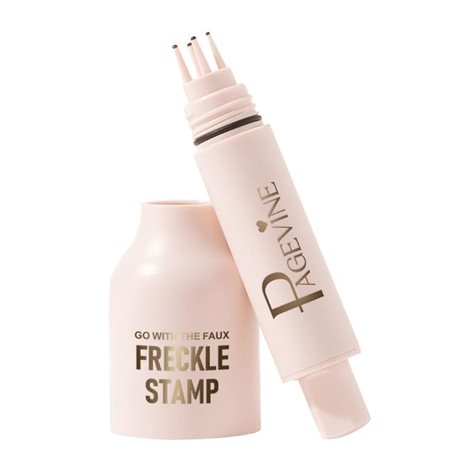 Upgrade Freckle Pen Stamp– Waterproof Faux Fake Freckles Makeup Tool,Natural-Looking Freckle Maker & Spray with Multi-Prong Precision Stamp Head,Long-Lasting Sunkissed Makeup (LIGHT)