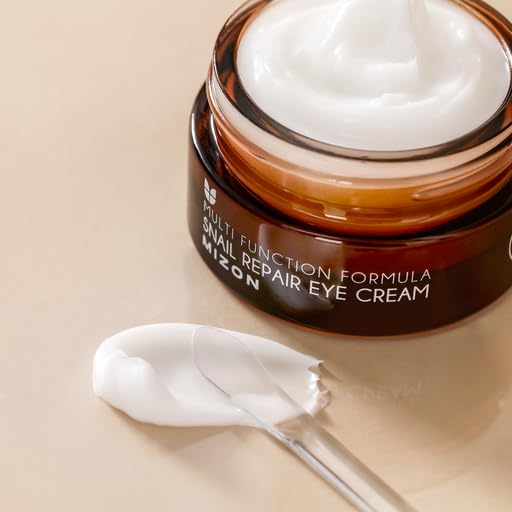 MIZON Snail Line Snail Repair Eye Cream, natural treatment, wrinkle treatment, fine line, hydrating, healthy skin, Korean skincare (0.84 oz)
