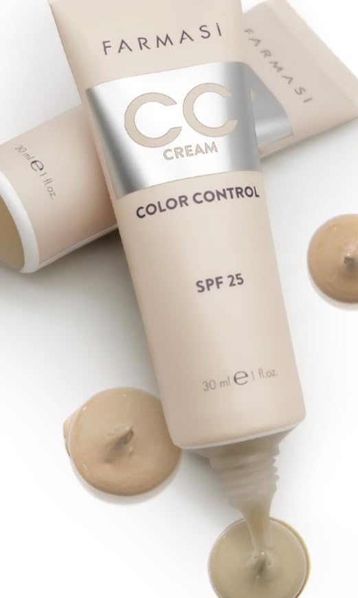 FARMASi Make Up BB Cream Beauty Balm, Full-Coverage Foundation, Concealer, Moisturizer BB Cream for All Skin Types, 1 fl. oz. / 30 ml (Light)