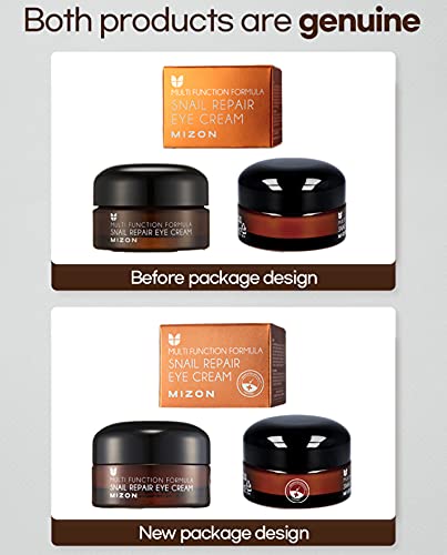 MIZON Snail Line Snail Repair Eye Cream, natural treatment, wrinkle treatment, fine line, hydrating, healthy skin, Korean skincare (0.84 oz)