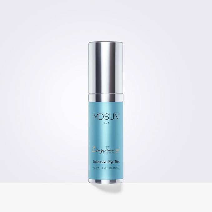 MDSUN Intensive Eye Gel, Alcohol Free, Support Natural Collagen, Keep Skin Moisturized, Radiant & Reduce Lines, Wrinkles, Puffiness, Dark Circles, 15mL