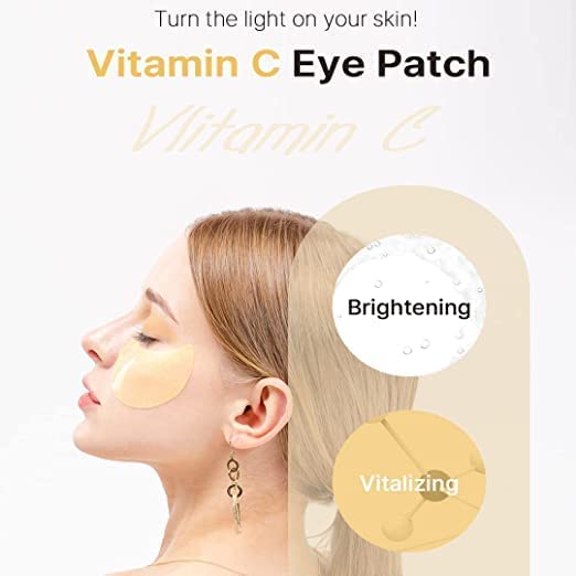KSECRET Extra Illuminating Eye Gel Patches, 102g/3.45oz. 60pcs (15 full pairs) with VITAMIN C | Korean Skincare | Under Eye Masks for Pigmentation Revoval, Anti-Wrinkles, and Dark Circles…