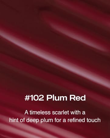 Gleam Glow Lip and Cheek Tint, Hydrating Korean Cream Blush with Long-Lasting Wear, Buildable with Radiant Finish, Plum Red 102, 0.15 oz