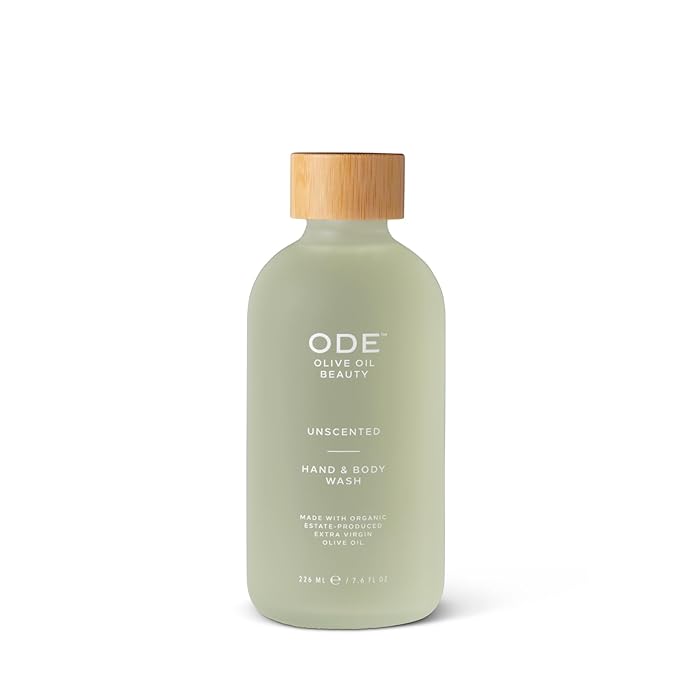 McEvoy Ranch Unscented Hand & Body Wash (2-pack) by ODE Olive Oil Beauty, Organic EVOO, California Made, Nourishing Foaming Wash