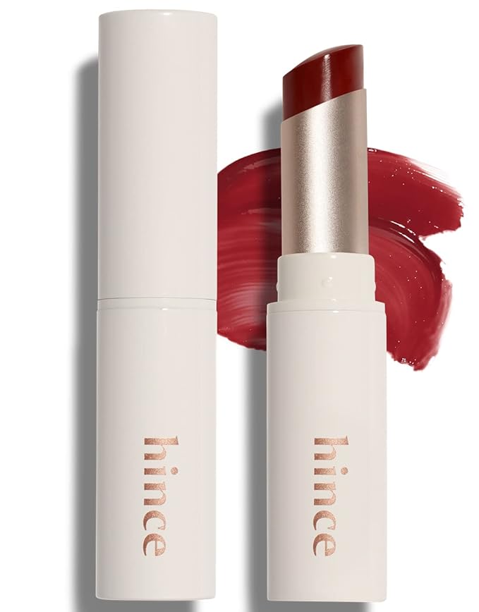 HINCE Mood Enhancer Lip Glow, Moisturizing Lip Balm with Shea Butter & Sweet Almond, Non-Sticky and Long-lasting Tinted Lip Tint with Buttery Balm Texture for Neutral Color 0.2oz. (1, IMPASSIONED, 05)