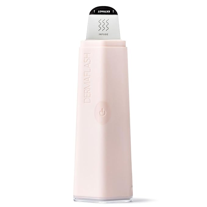 DERMAFLASH DERMAPORE+™ Ultrasonic 2-in-1 Pore Extractor and Serum Infuser, Blush
