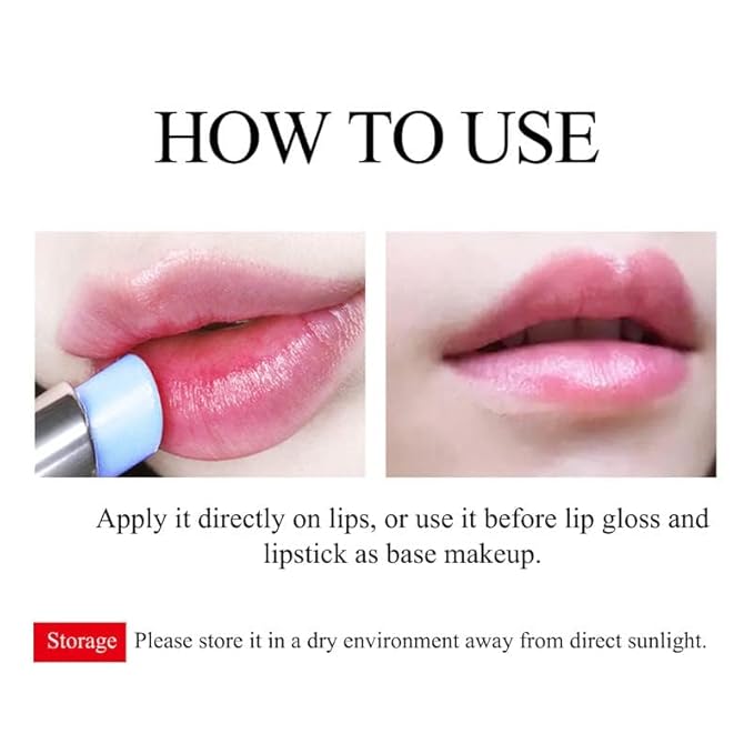 LANBENA Hyaluronic Acid Lip Balm Moisturizing Lips Long-Lasting Protection Nourishing Lip Care (1.8g / 0.06 fl oz)