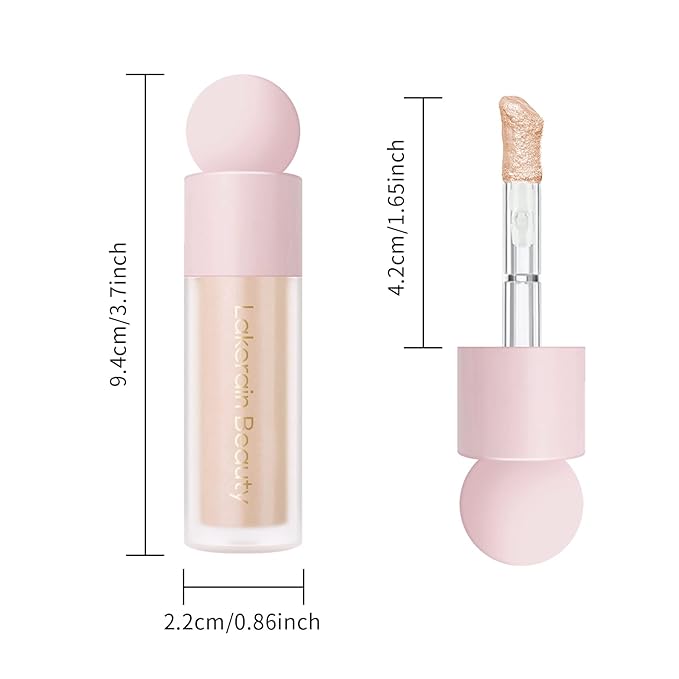 KYDA Liquid Highlighter, High Glossy Face Illuminator, Radiant Glow Liquid Filter, Silky Creamy Face Enhancing Makeup, Buildable Formula-Starlight