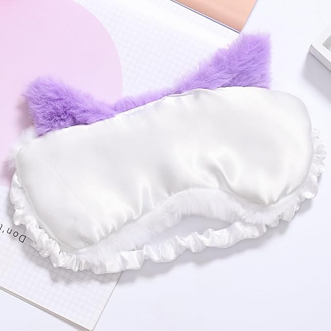 Fox Eye Mask Plush Fox Cloud Sheep Dream Eye Cover Sleeping Mask Eye Band Shade Blindfold Goggles Relax Travel Eye Patch