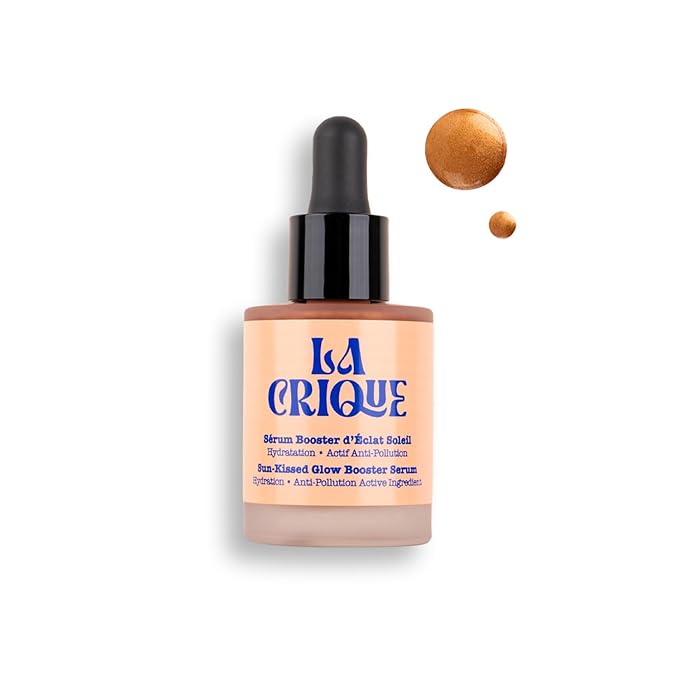 Bronzing Face Serum - Hydrating Serum with Hyaluronic Acid - Anti-Pollution Bronzer Drops for Radiant Skin Glow - All Skin Types - 99% Natural Ingredients Face Tanner - Vegan - 1 Fl Oz