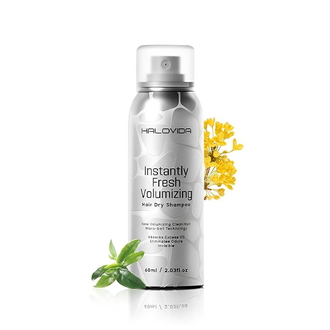 Dry Shampoo for Women, Travel Size Dry Shampoo Spray for Dark Hair Leaves No White Residue, Absorb Oils, Volumizing & Refresh Hair for 72 Hours, 2.03 Fl Oz