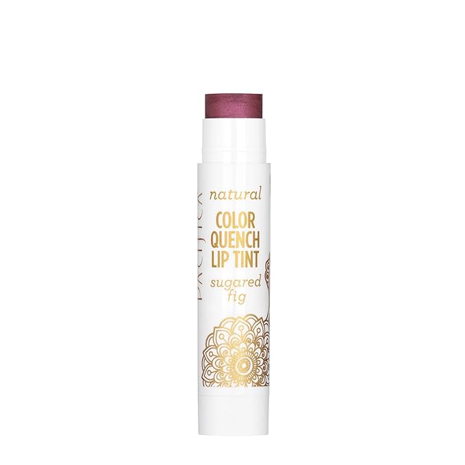 Pacifica Beauty Color Quench Tinted Lip Balm, Sugared Fig, Makeup, Sheer Lip Color, Coconut Oil, Cocoa Butter, Vitamin E, Moisturizing, Hydrating, Lip Tint, Lip Care, Vegan, 0.15 oz (1 Count)