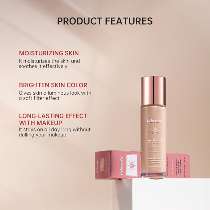 Halo Glow Liquid Face Filter, Complexion Booster For A Glowing, Soft-Focus Look, Infused With Hyaluronic Acid, Vegan & Cruelty-Free 1.06 OZ/31.5ml -07