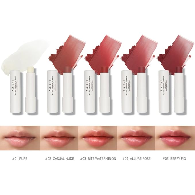 All Day Essential Tinted Lip Balm 03 Bite Watermelon | Natural Gloss Balm, Moisturizing Lip Care, Deep Nourishing Plant-Based Chapstick, Lasting Hydration Lip Butter for Dry Cracked Chapped Lips