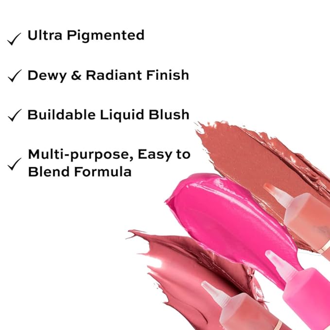 Revolution Beauty, Superdewy Liquid Blush, Richly Pigmented & Buildable, Blendable Formula, You Had Me At First Blush, 0.5 Fl. Oz.