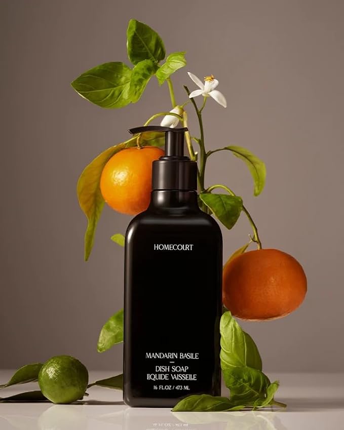 Homecourt Hand Wash, Gently Cleanses & Hydrates, Removes Dirt & Debris Without Irritating Skin, Clean Formula, Mandarin Basile, 12 fl oz