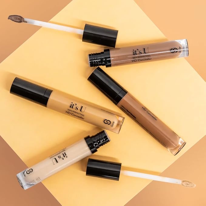 Sistar it's U Skin Perfecting HD Concealer Full Coverage Lightweight Long Lasting Correcting Liquid Contour Cover Masker Makeup 5 ml / 0.17 fl. oz (Deep Espresso)