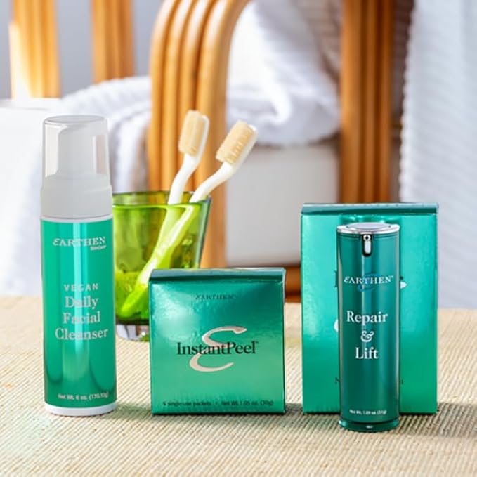 Earthen Skincare Ultimate Skincare Set - Handcrafted Artisanal Skin Care Collection of moisturizers, Face Wash, Anti-Wrinkle - Hydrating Skin Forumula for Healthy Skin (Skincare Power Trio)