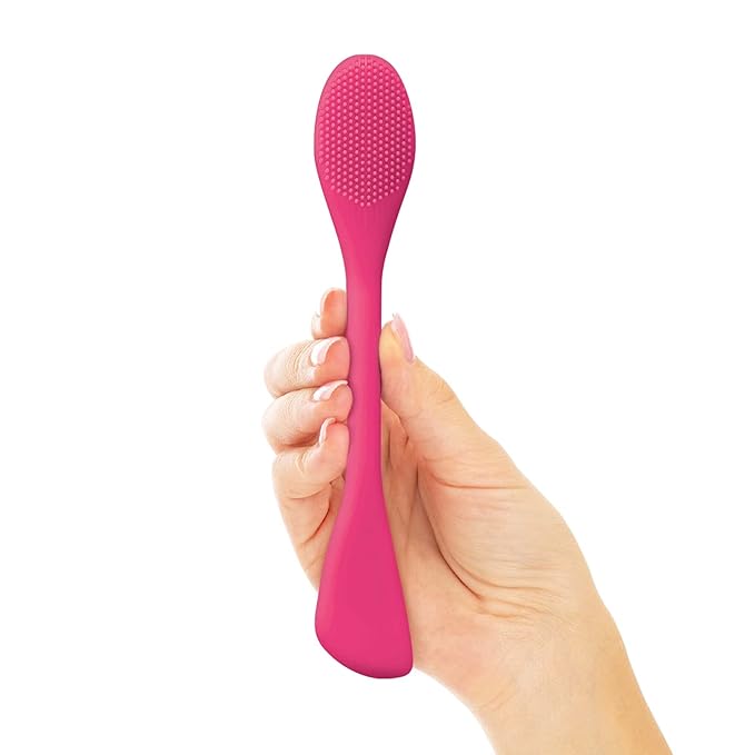 Facial Skin Scrubber Set – Removes Dirt, Opens Pores, Exfoliates Skin, Wall Suction Back