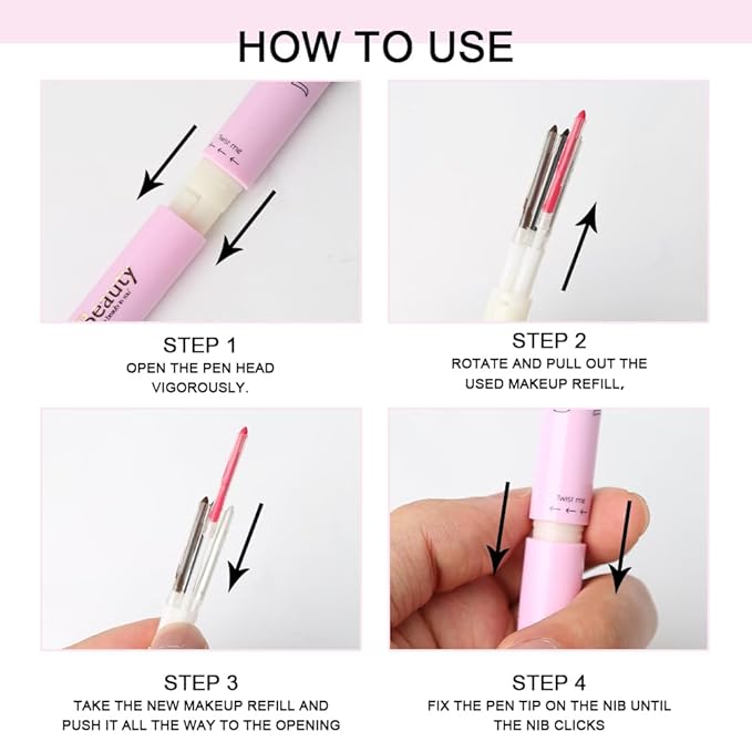 4 in 1 Makeup Pen Refill Coral Champagne