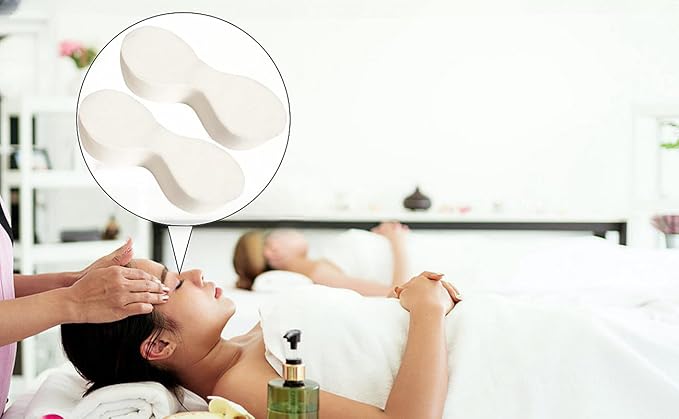 400 Sheets Disposable Eye Mask Paper, Non Woven DIY Eye Paper, Cotton Spa Eye Pads for Facials, Disposable Eye Pillow Covers Moisture Retention
