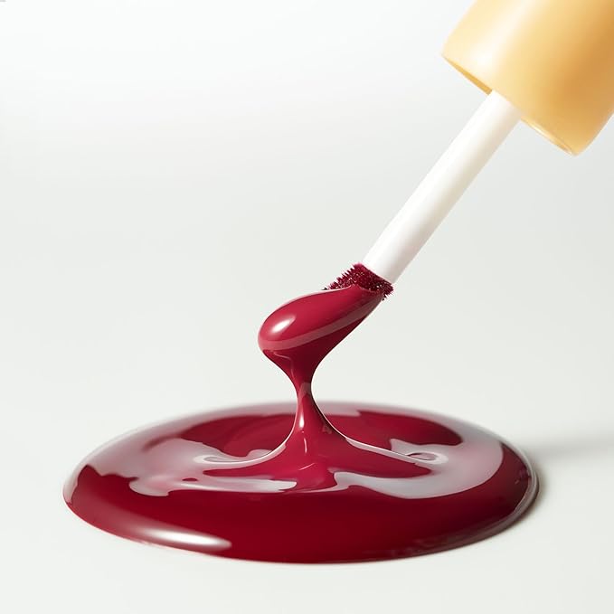Laka Fruity Glam Lip Tint Mini, Glowing Lip Stain with Wide Color Spectrum, Hydrating & Lightweight Texture, Long-Lasting Bold Stain, Non-Sticky, Vegan, K-Beauty (#101 Joyful)